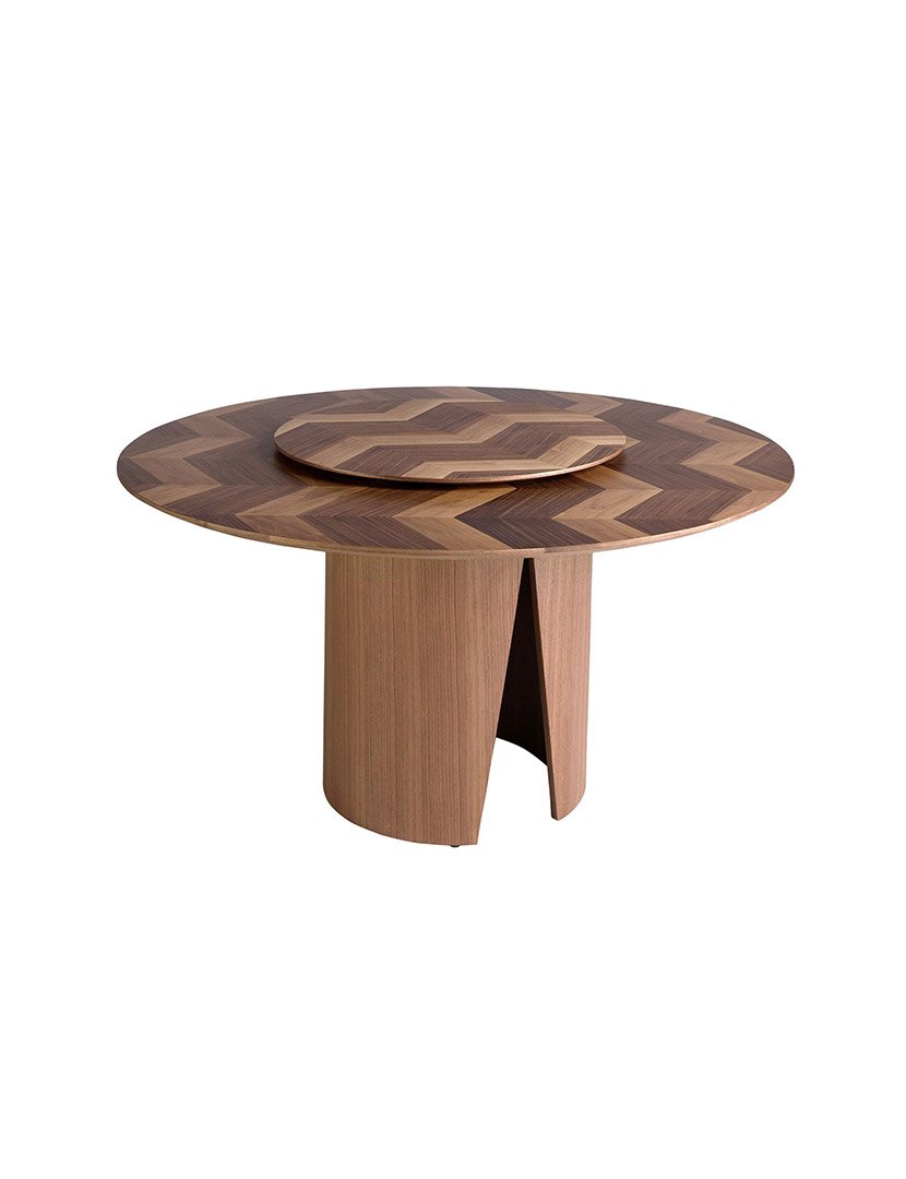 Mesa de Jantar Redonda Nogueira