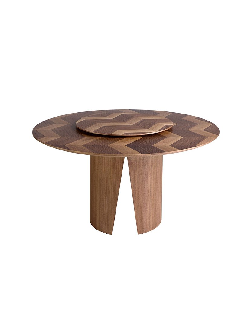 Mesa de Jantar Redonda Nogueira