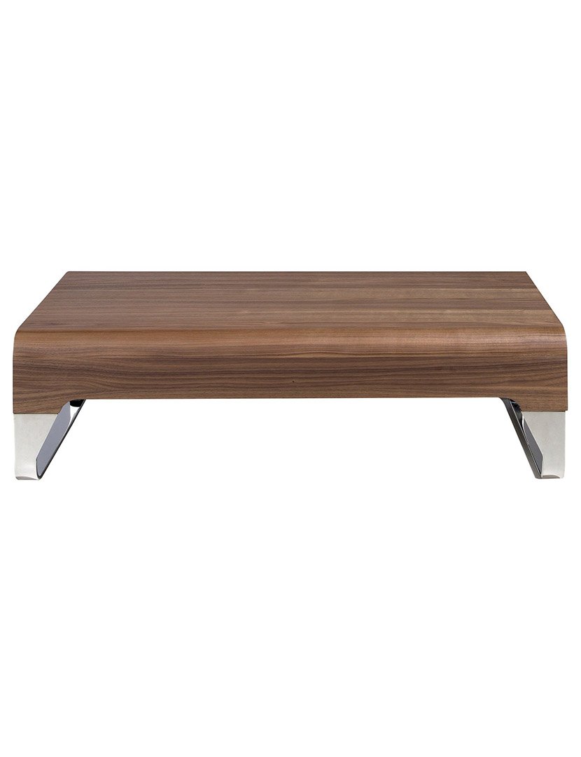 Mesa de Centro Retangular em Nogueira e Cinzento