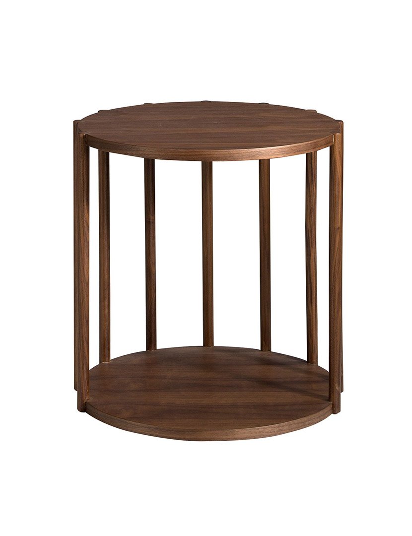 Mesa de Canto Redonda em Nogueira