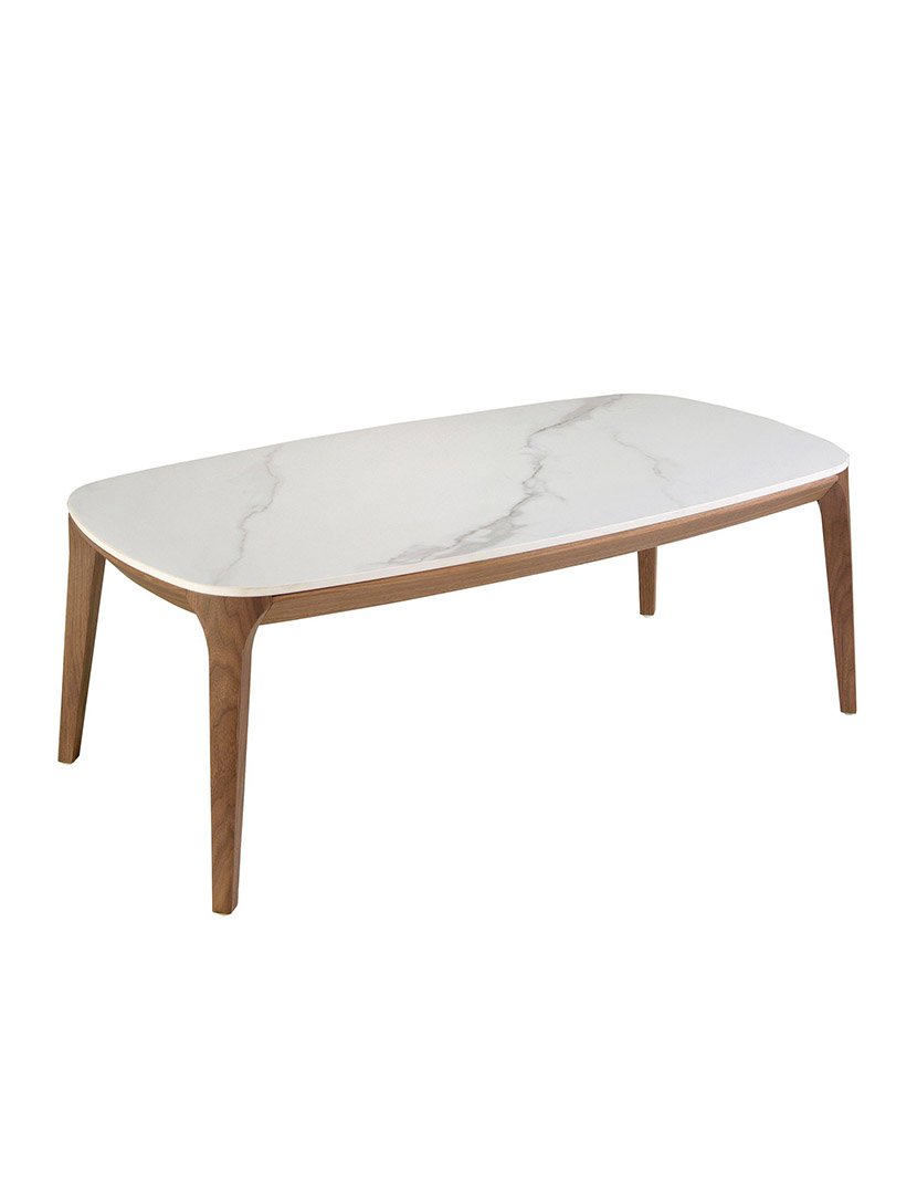 Mesa Oval em Porcelana