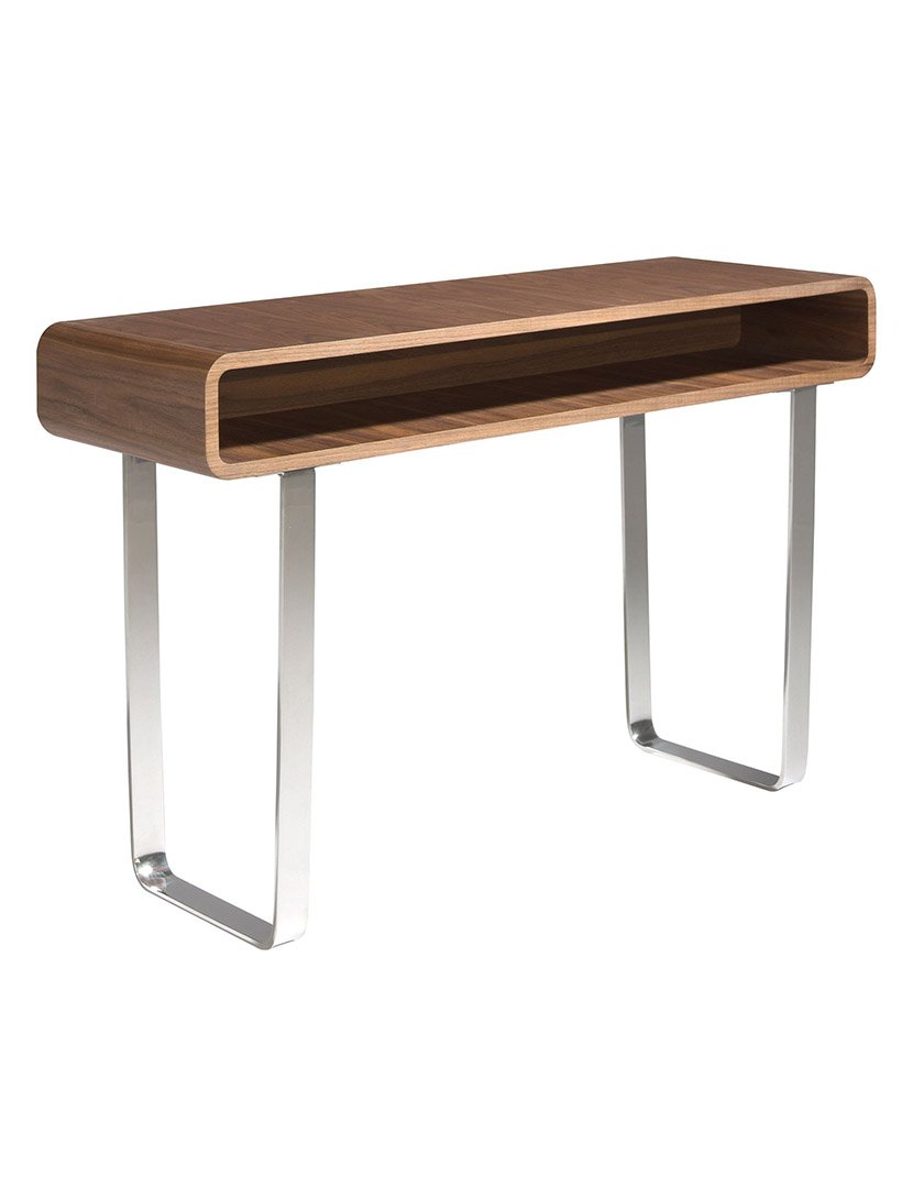 Mesa Retangular em Nogueira e Cinzento