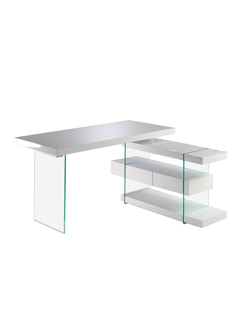 Secretária em Madeira Branco