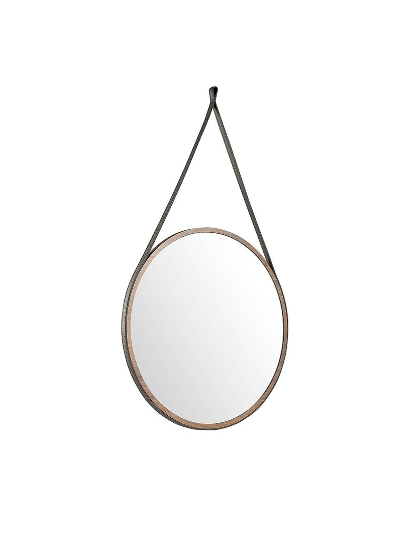 Espelho de Parede Redondo Nogueira