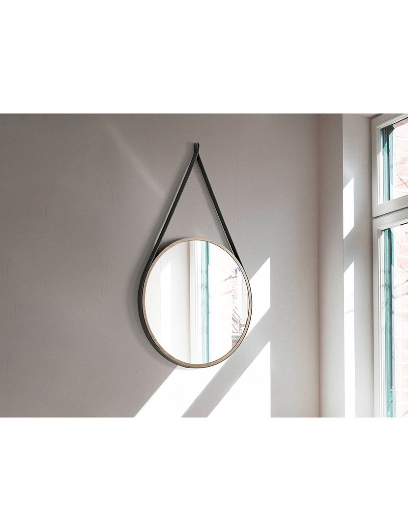 Espelho de Parede Redondo Nogueira