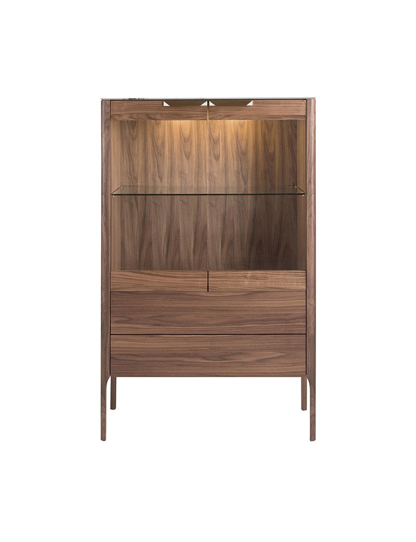 Aparador Alto em Nogueira