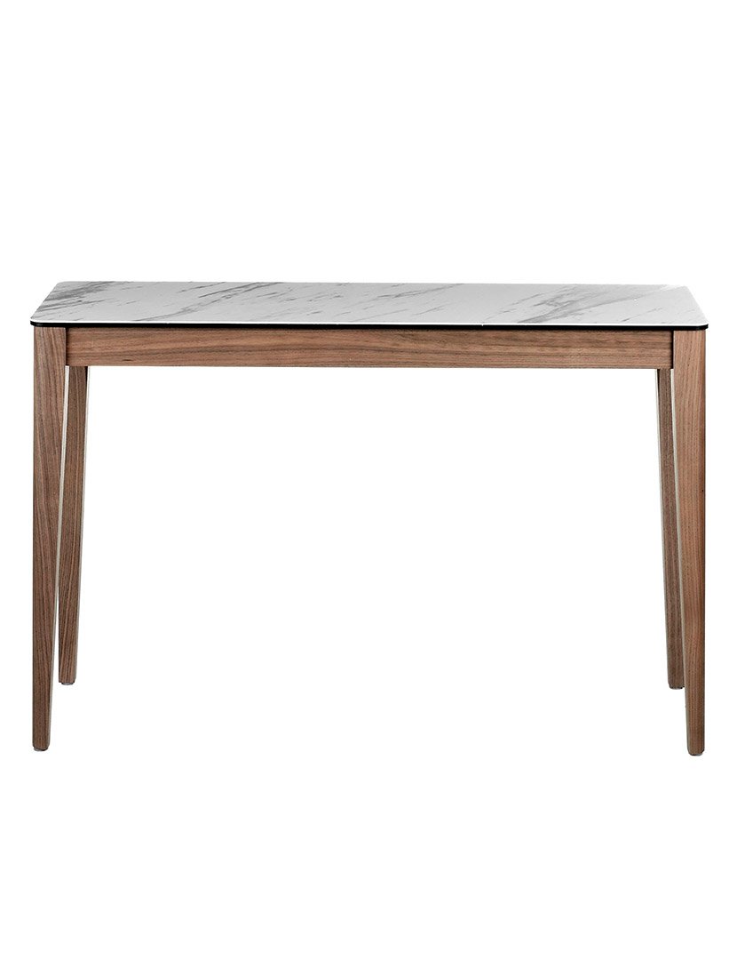 Mesa Retangular em Nogueira e Mármore