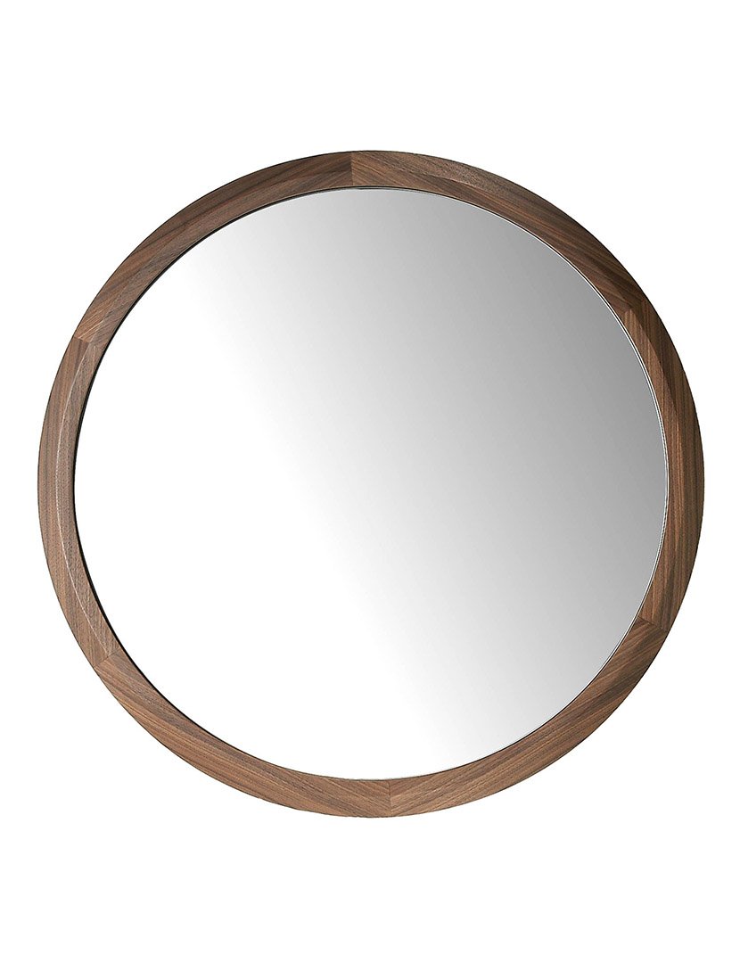 Espelho de Parede Redondo Nogueira