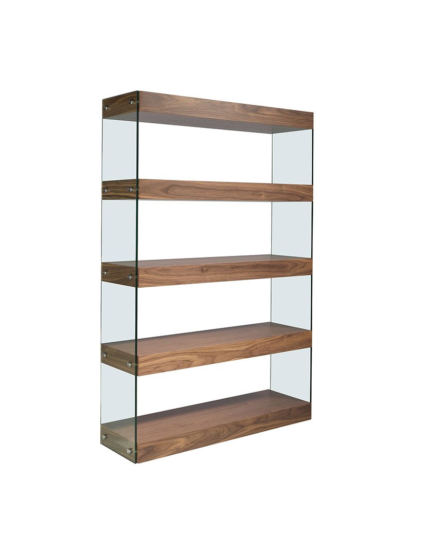 Estante em Nogueira e Vidro