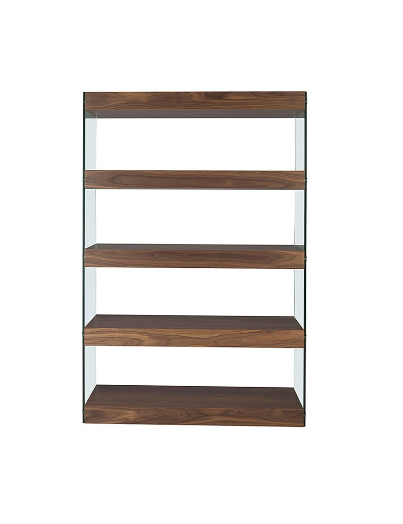 Estante em Nogueira e Vidro