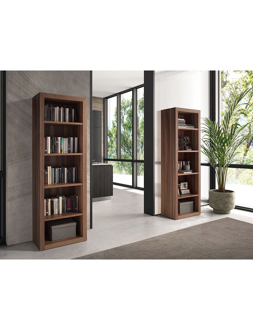 Estante de Madeira de Nogueira