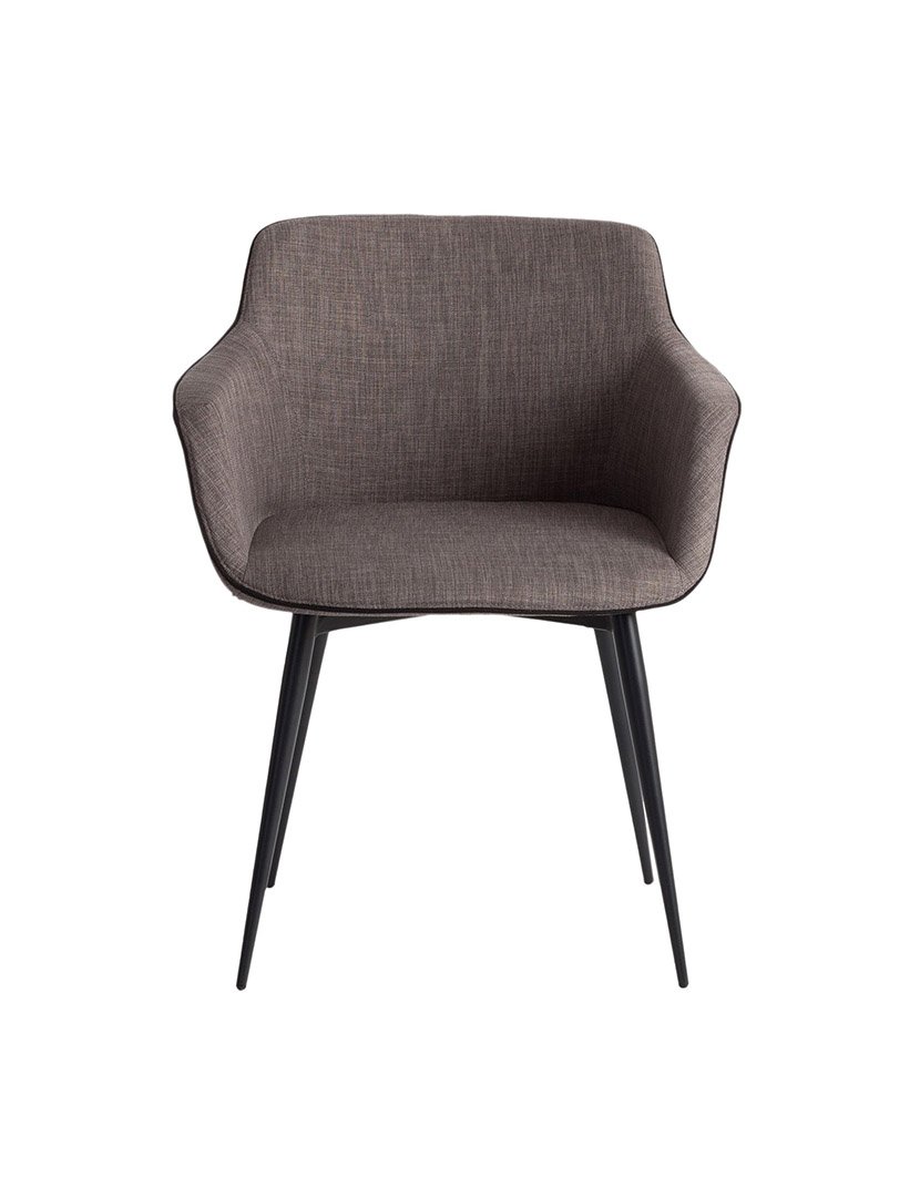 Cadeira em Tecido Cinzento Escuro