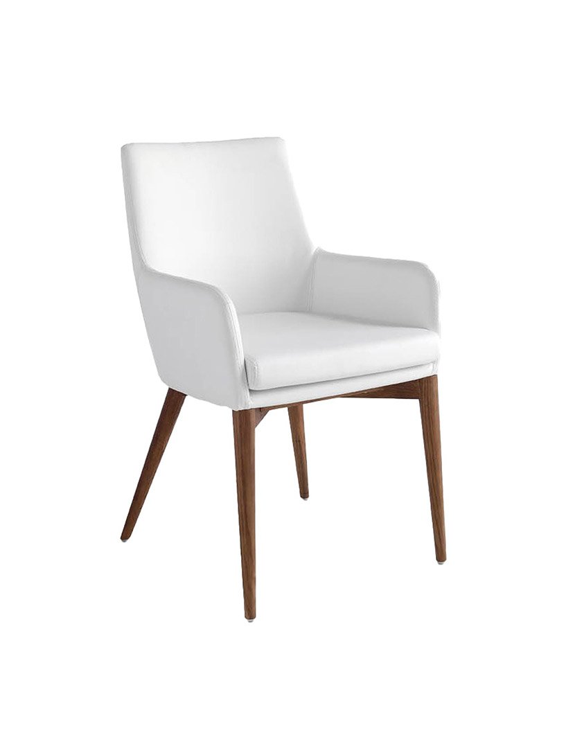 Cadeira em Pele Ecológica Branco