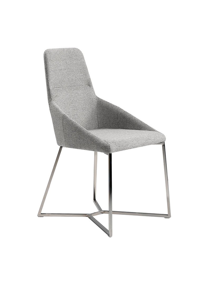 Cadeira em Tecido Cinzento
