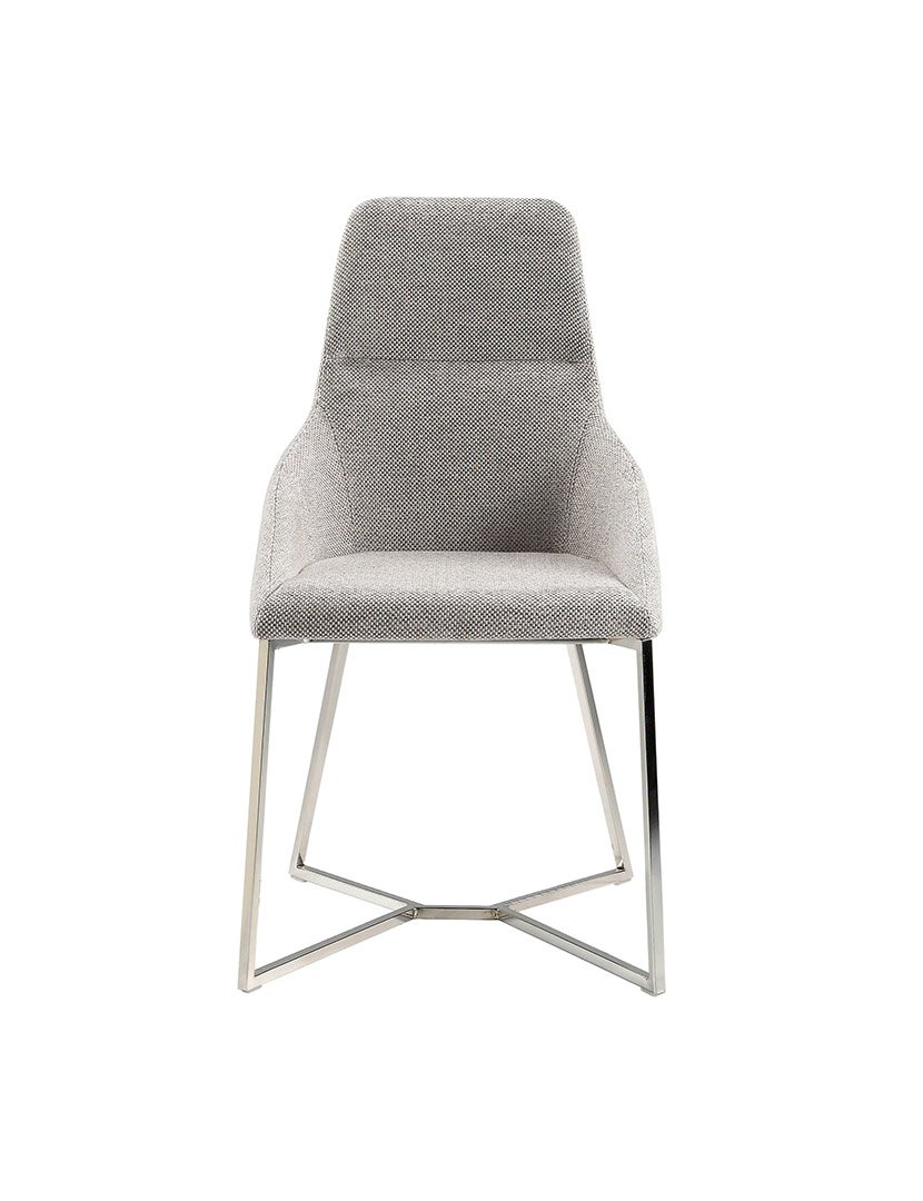 Cadeira em Tecido Cinzento