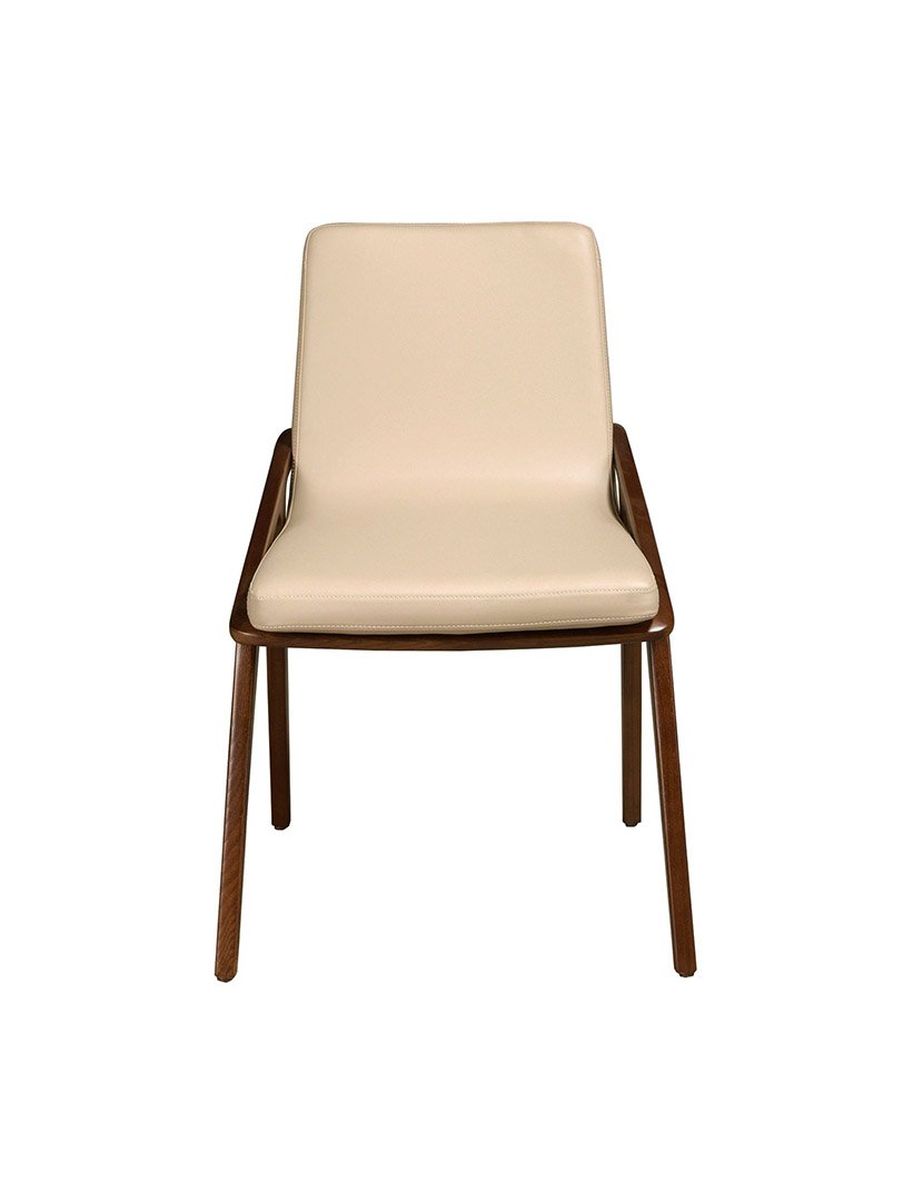 Cadeira em Pele Ecológica Bege