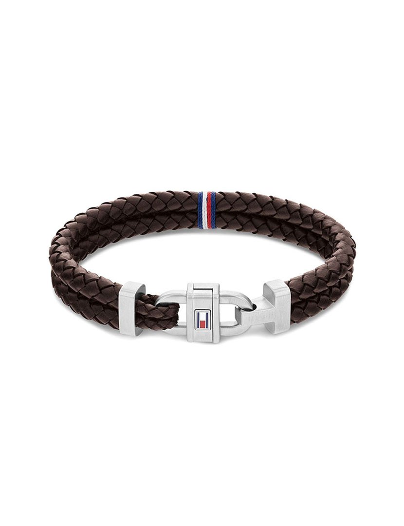 Pulseira em pele Castanha