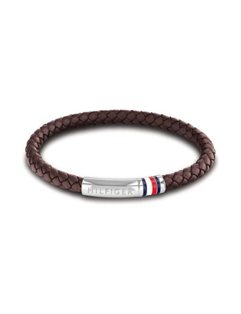 Pulseira em pele Castanha