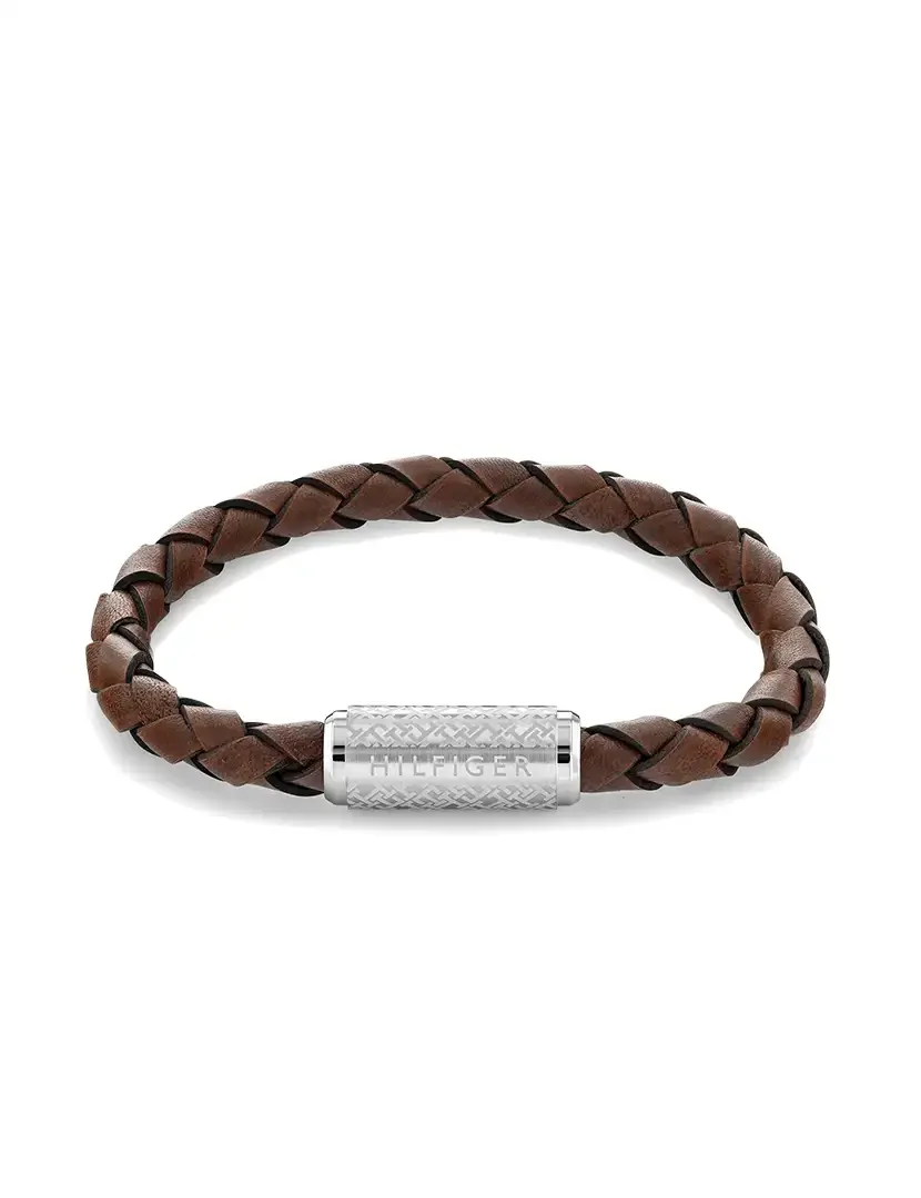 Pulseira em pele Castanha