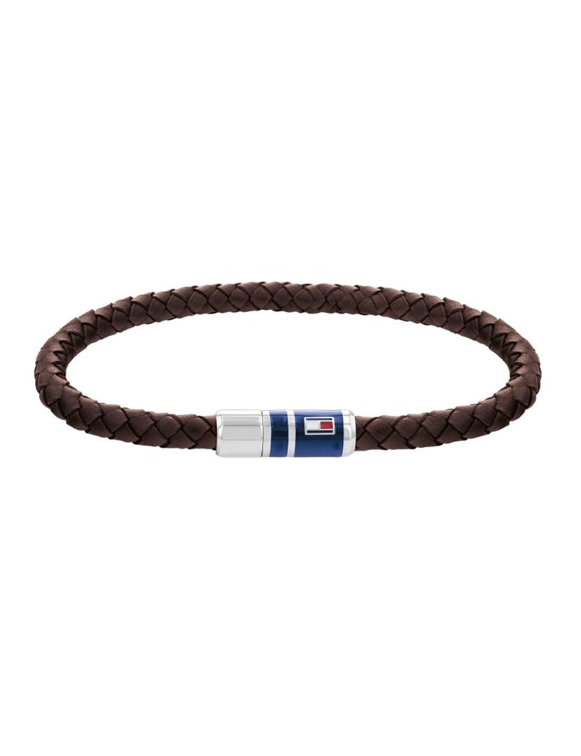 Pulseira em pele Castanha