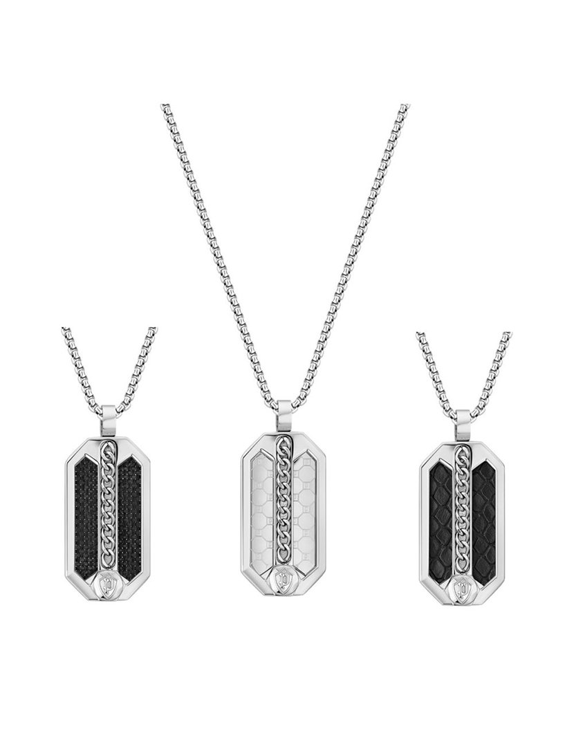 Colar Police com 3 Pendentes