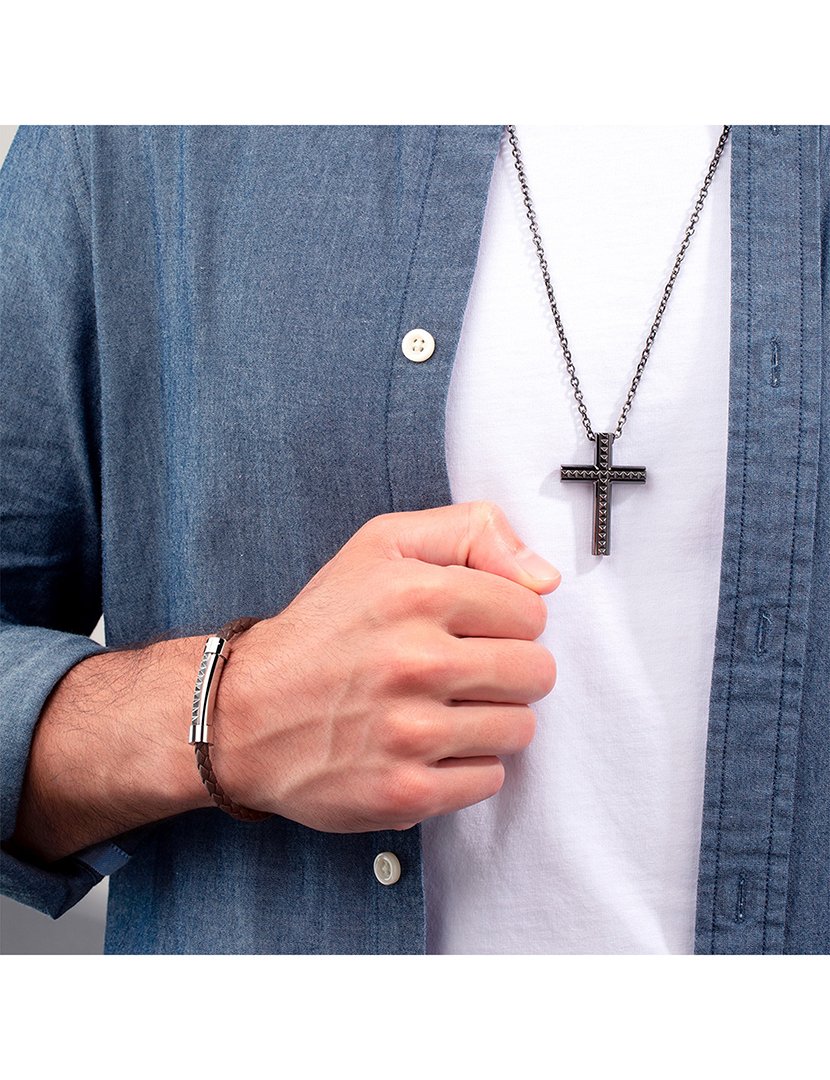 Pulseira Police Geometric Metal