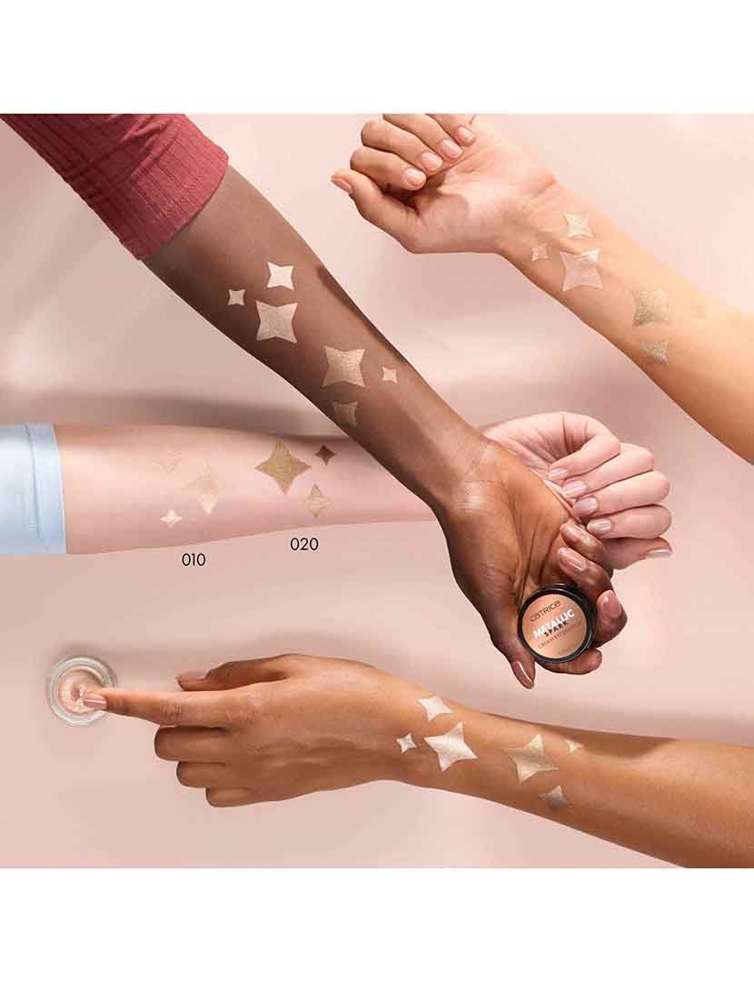 Sombra de Olhos em Creme Metallic Spark 010 - Champagne Chic