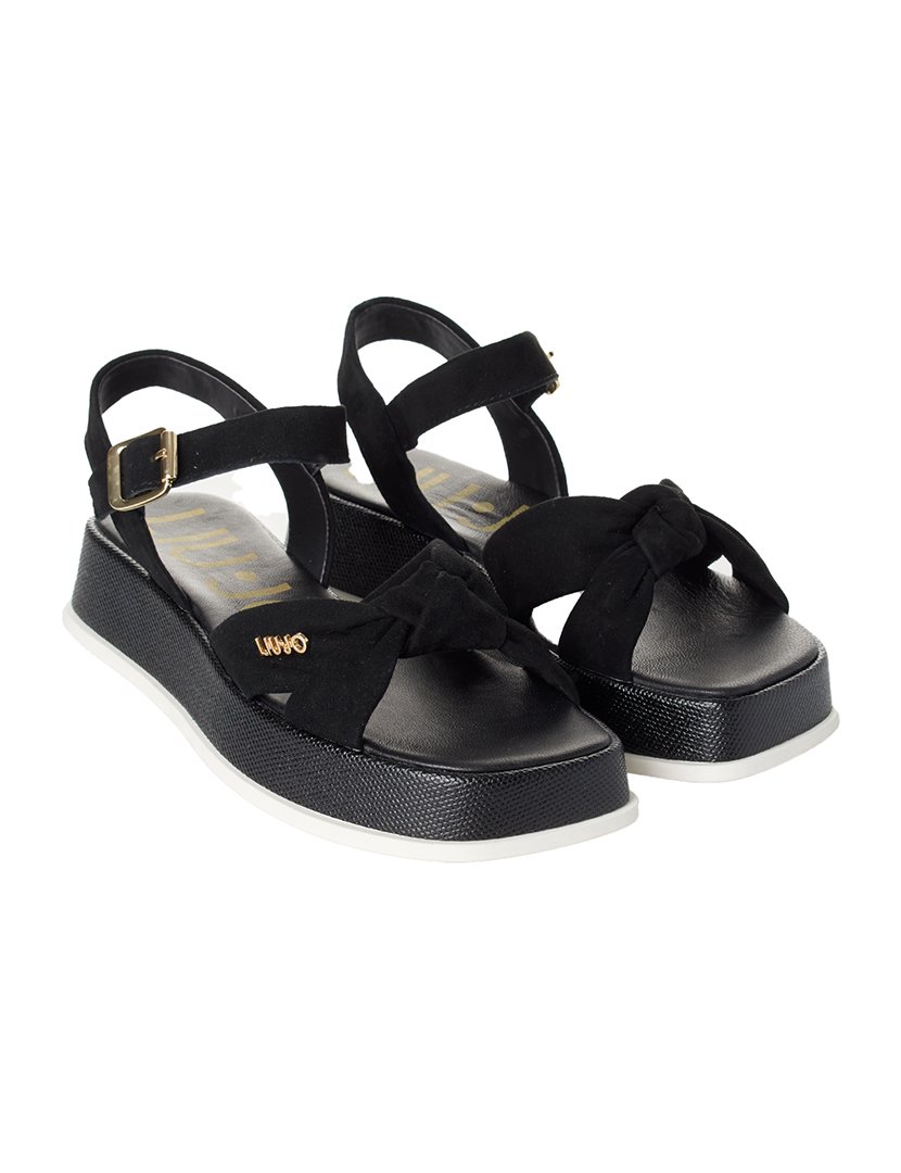 Sandálias Plataforma Senhora Preto