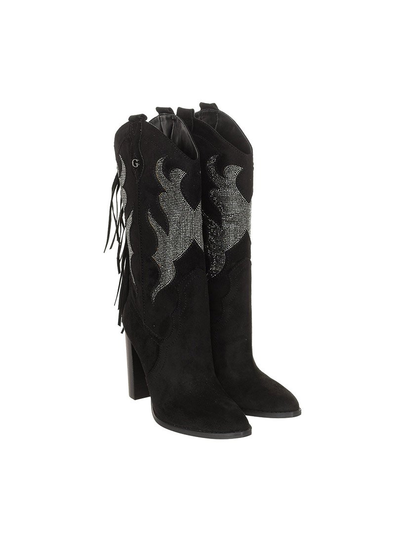 Botas com Salto Senhora Preto