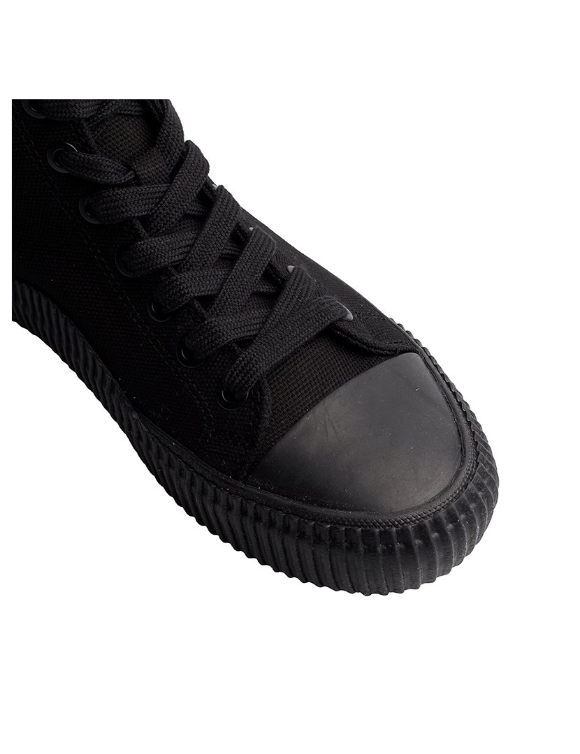 Ténis Cano Alto Homem Preto-amarelo