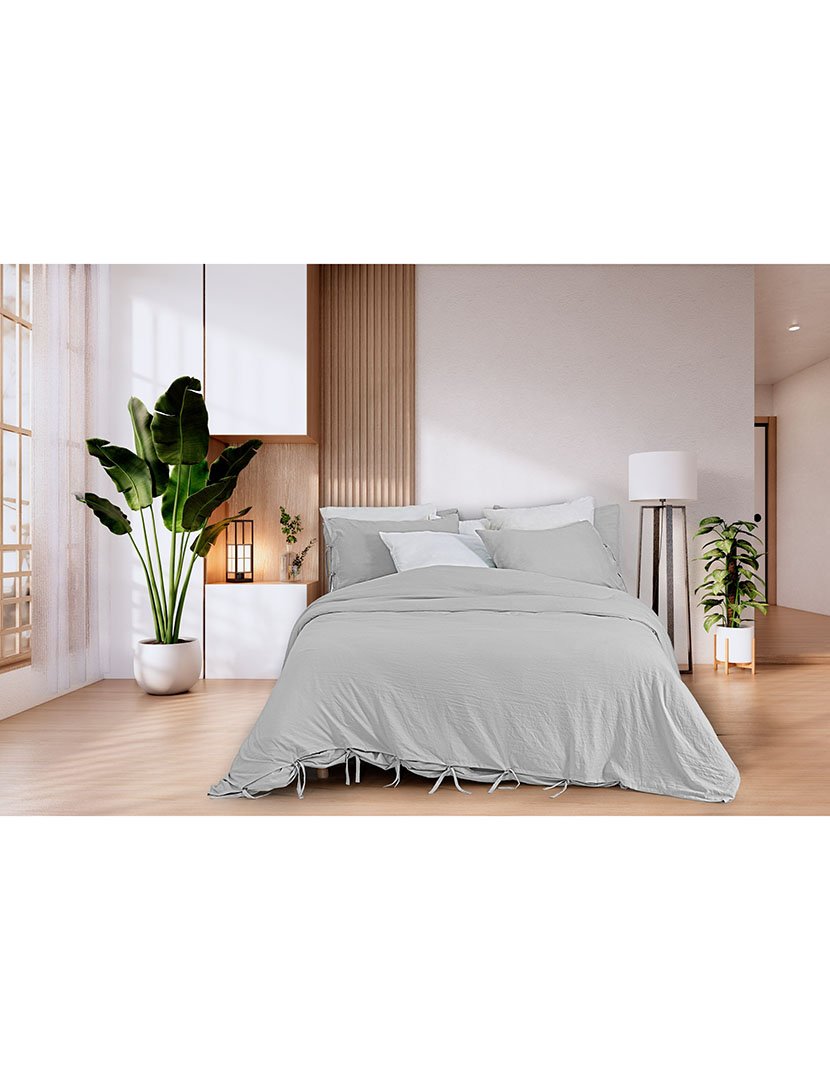 Capa Edredon Arinto Cinza