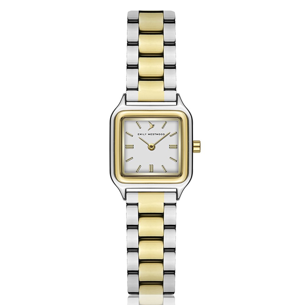 Relógio Feminino Prateado e Dourado