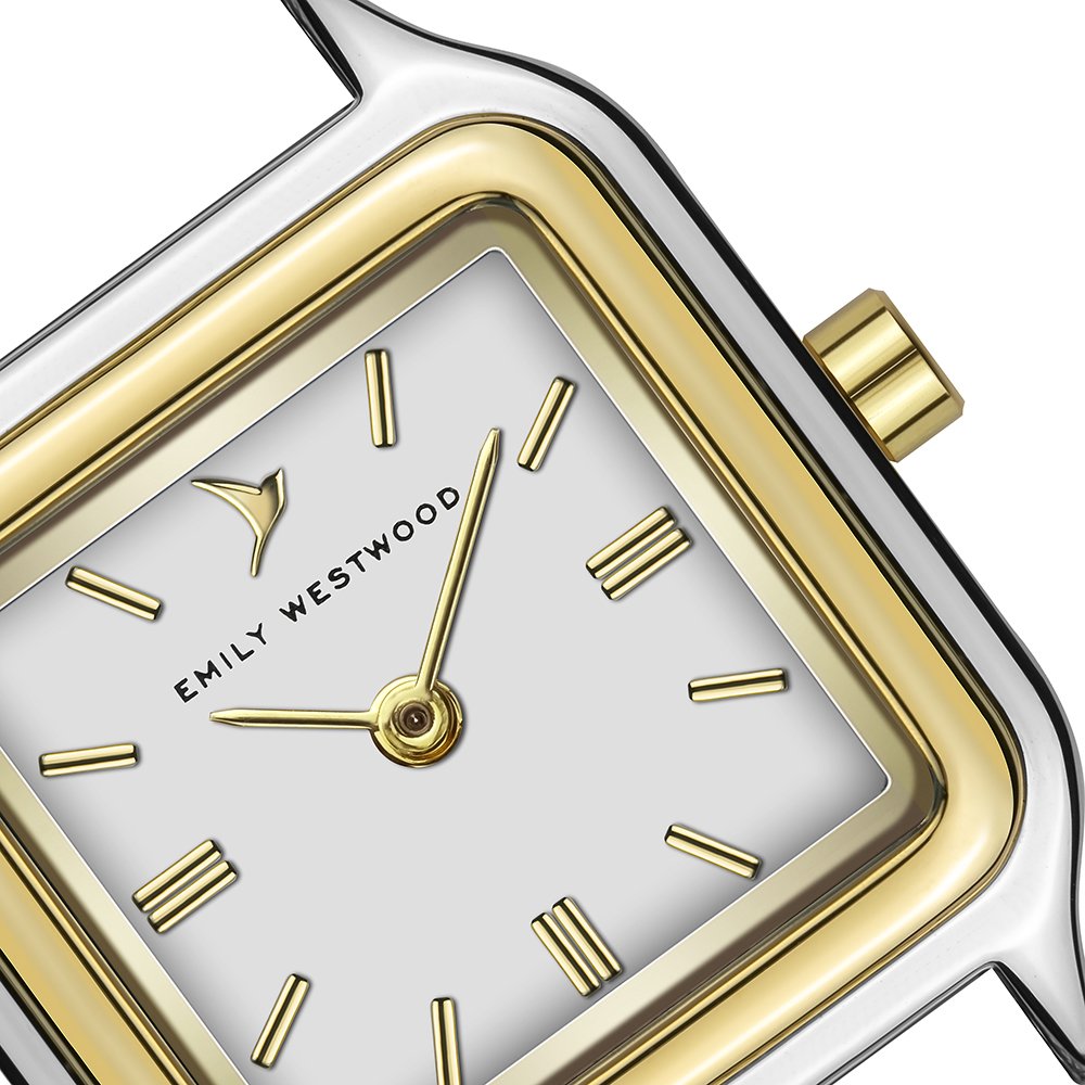 Relógio Feminino Prateado e Dourado