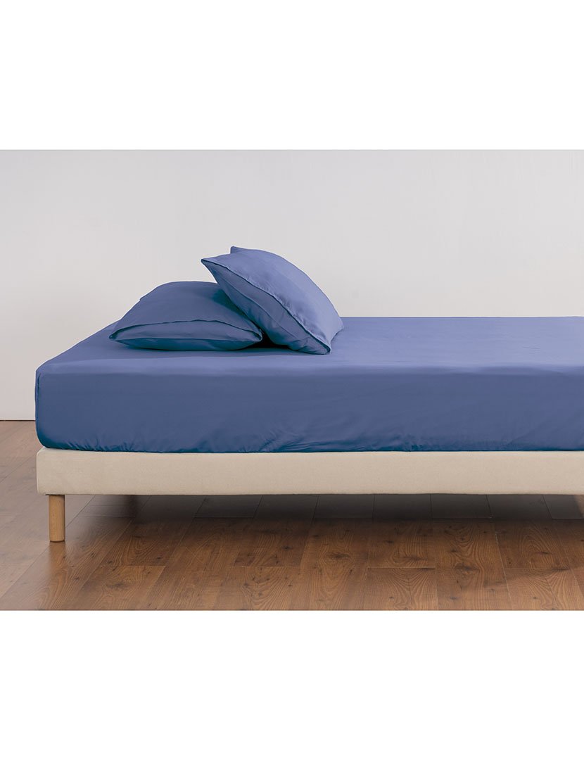 Lençol Baixo Ajustável Micro Azul