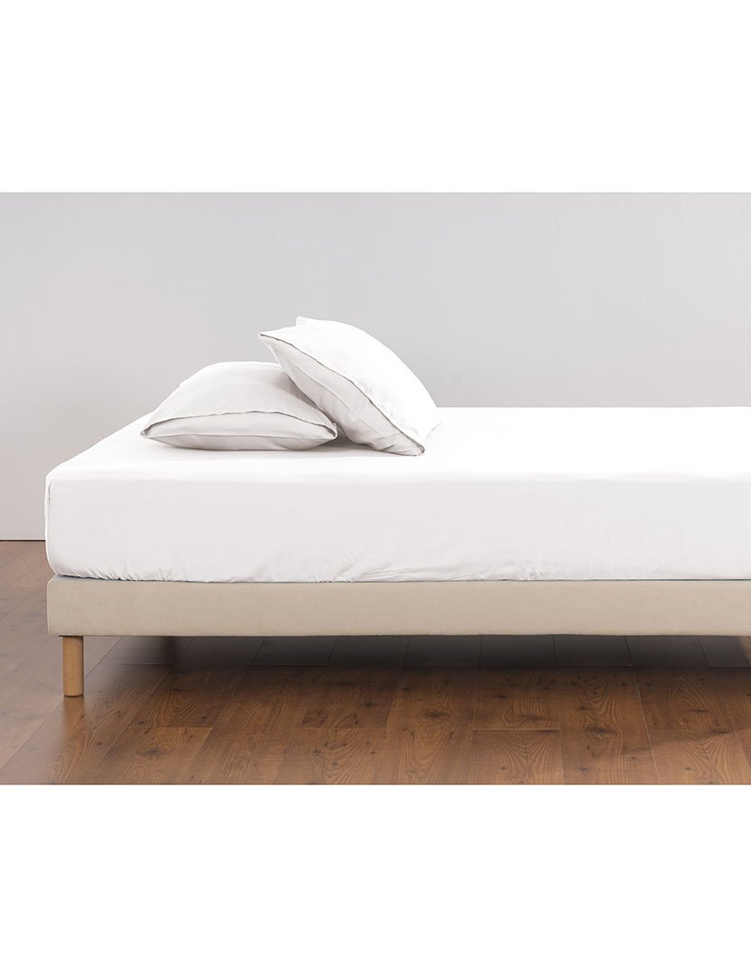 Lençol Baixo Ajustável Micro Branco