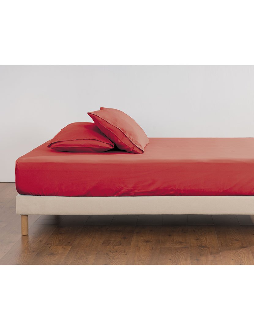 Lençol Baixo Ajustável Micro Vermelho