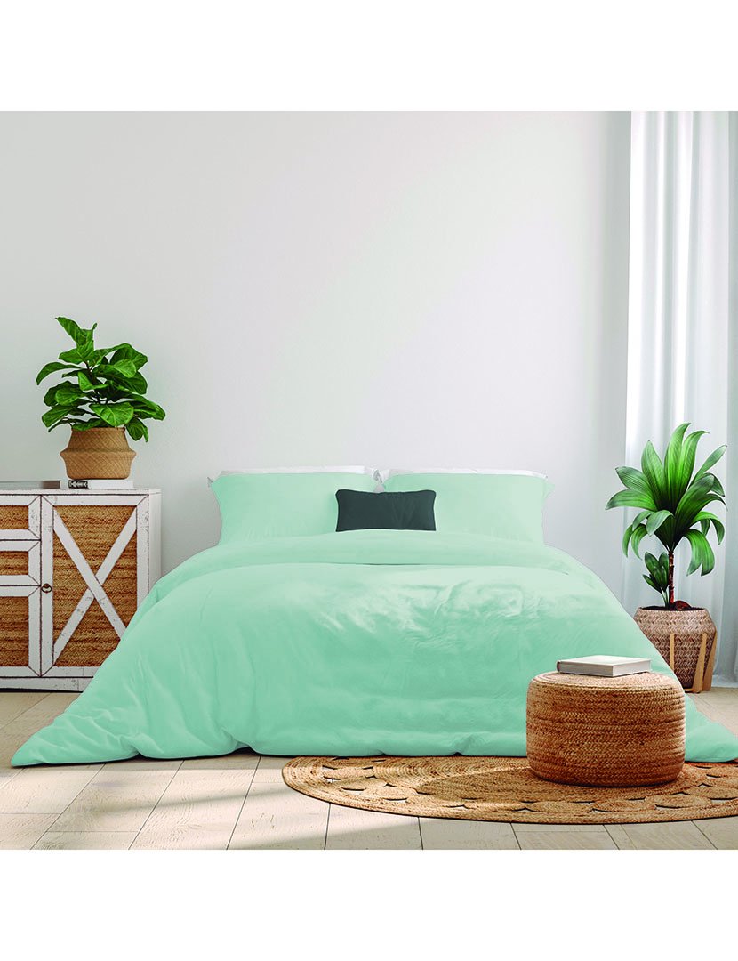 Capa Edredon Percal Azul