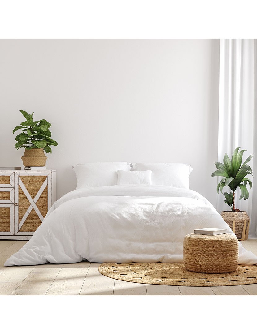 Capa Edredon Percal Branco