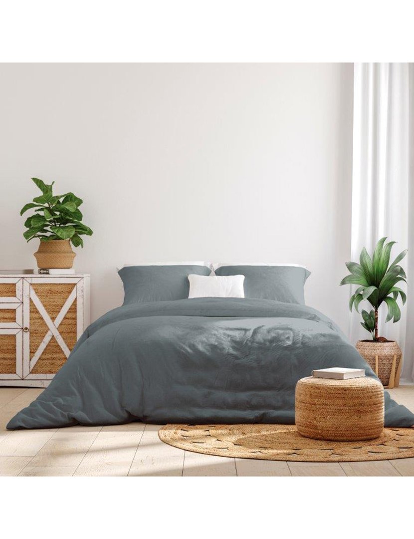 Capa Edredon Percal Antracite