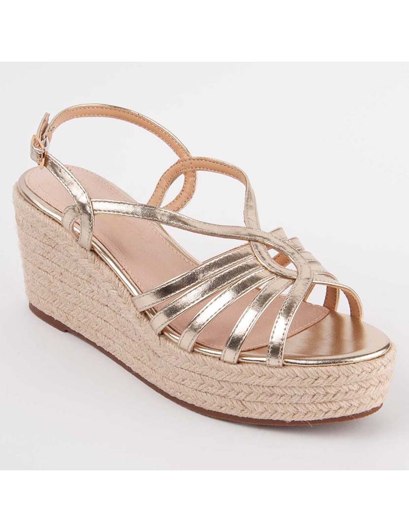 Sandálias de Cunha Senhora Dourado