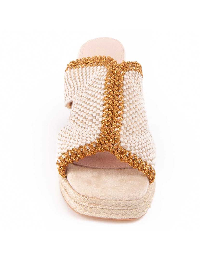 Sandálias com Salto Senhora Bege