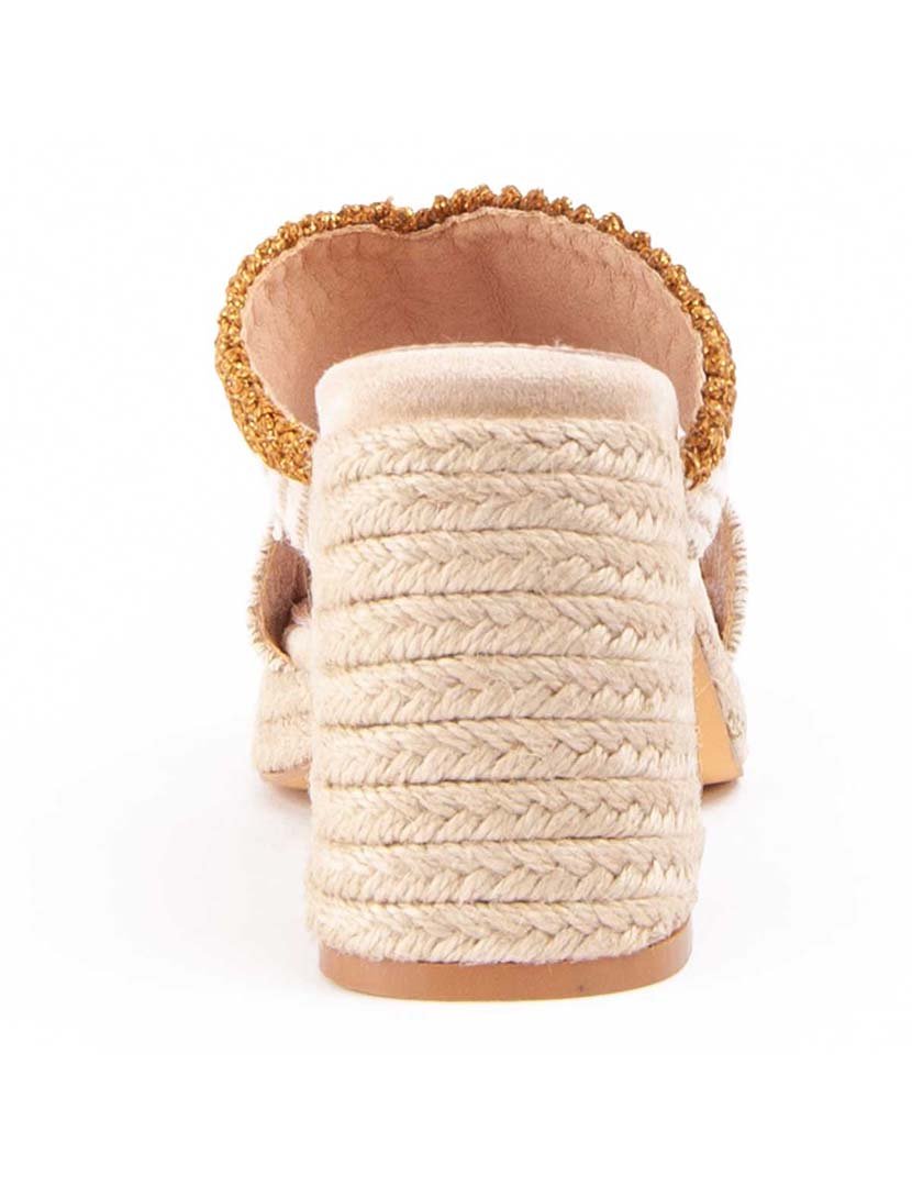 Sandálias com Salto Senhora Bege