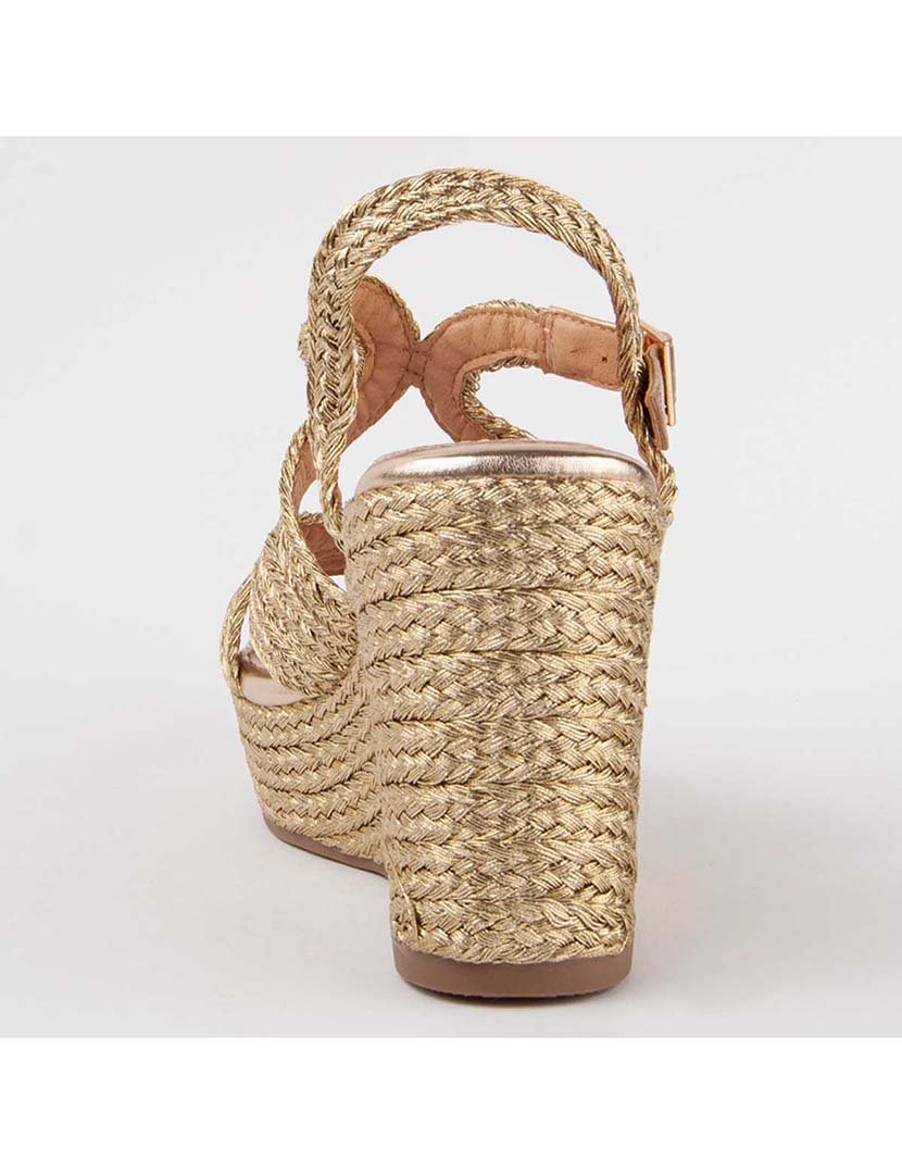 Sandálias de Cunha Senhora Dourado