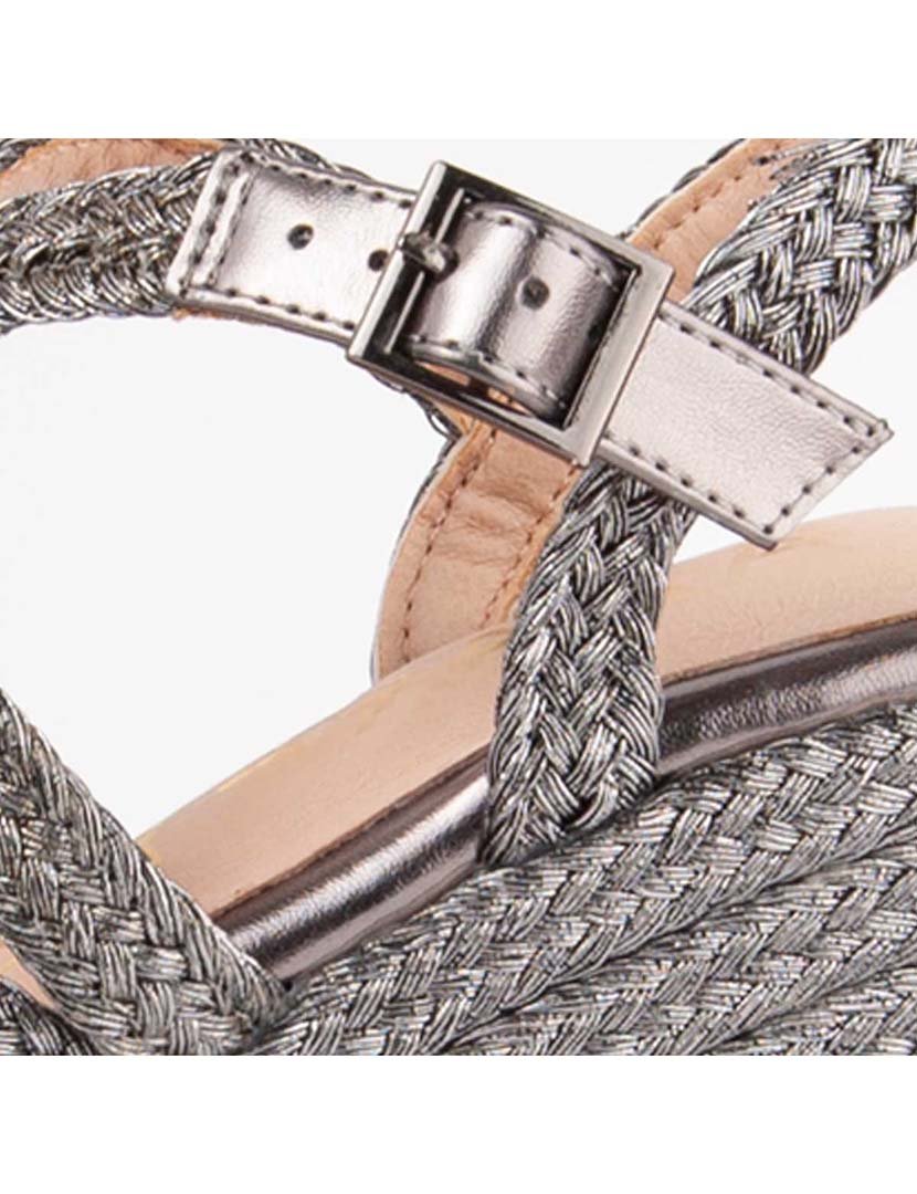 Sandálias de Cunha Senhora Cinza