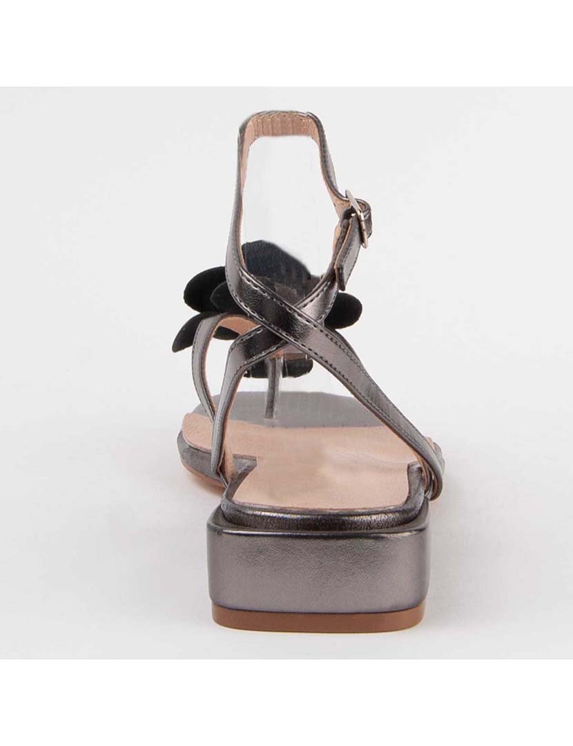 Sandálias Rasas Senhora Cinza