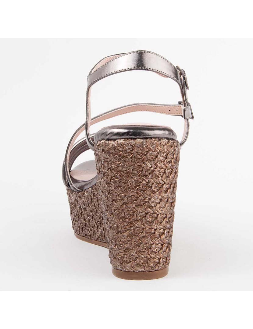 Sandálias de Cunha Senhora Cinza