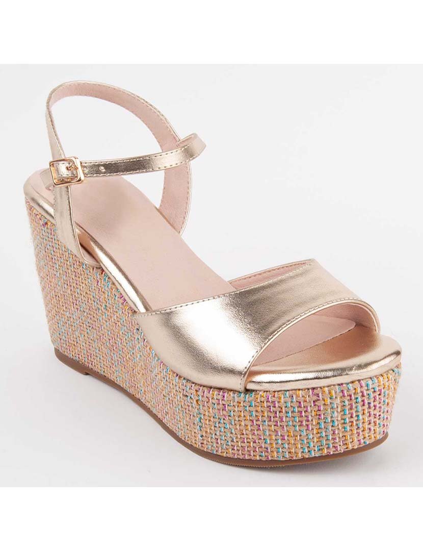 Sandálias de Cunha Senhora Dourado