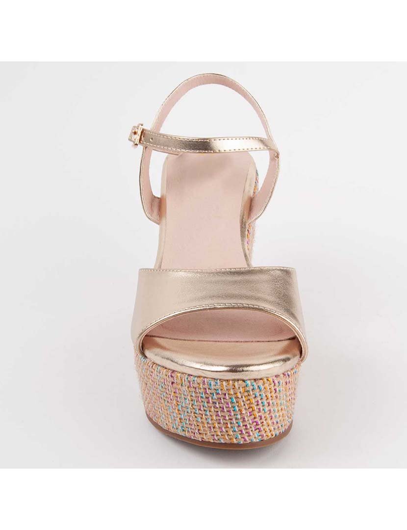 Sandálias de Cunha Senhora Dourado