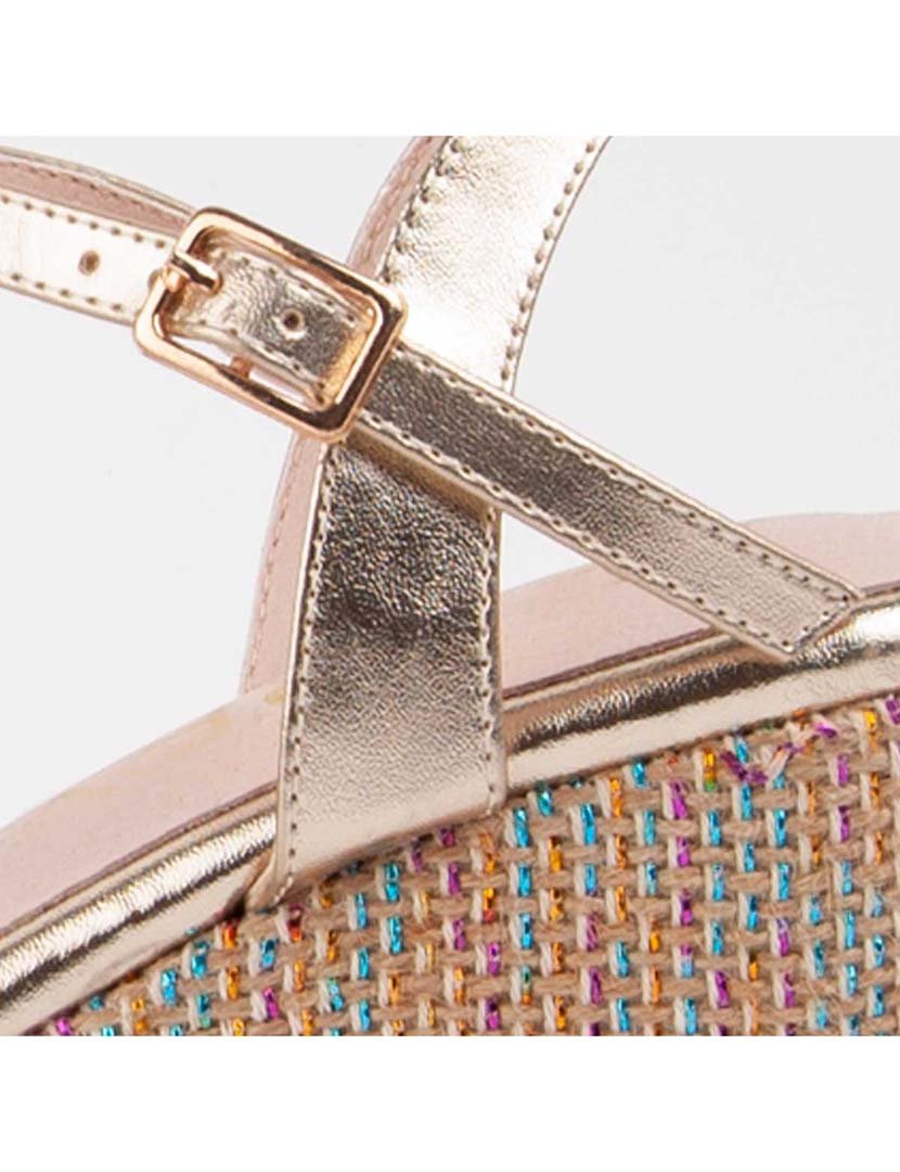 Sandálias de Cunha Senhora Dourado