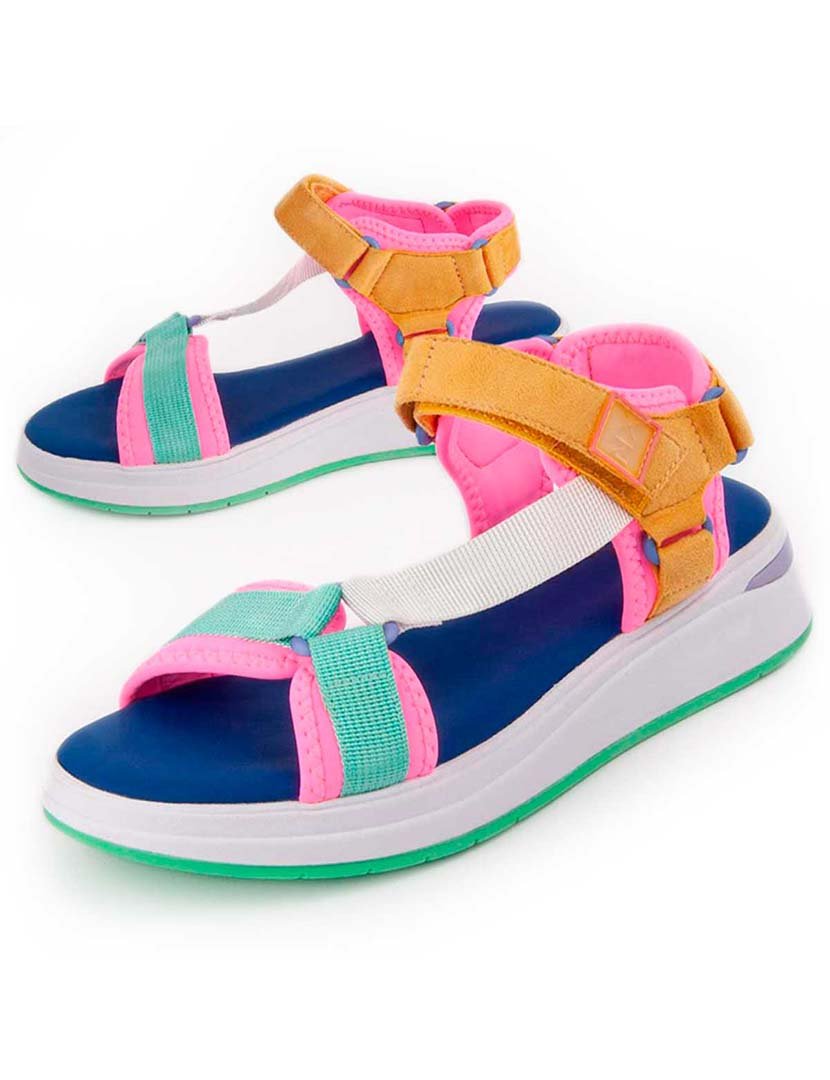Sandálias Rasas Senhora Multicolorido